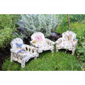 Butterfly Chair (3 Colors) Fairy Garden Miniature Furniture - Baby Feathers Gift Shop