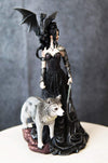 Bella Maestra, Wolf, Winged Dragon Witch Fairy Resin Figurine Statue: Artist Nene Thomas - Baby Feathers Gift Shop