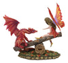 Playground Buddies Fairy, Red Dragon On Seesaw: Amy Brown - Baby Feathers Gift Shop
