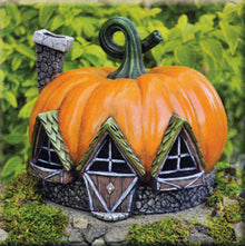  Pumpkin Fairy Cottage Fiddlehead Village: Fall Holiday Fairy Garden Holiday Theme - Baby Feathers Gift Shop