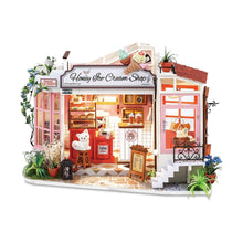  Ice Cream Shop DIY Miniature Dollhouse Kit: DIY Mini Village Kit - Baby Feathers Gift Shop