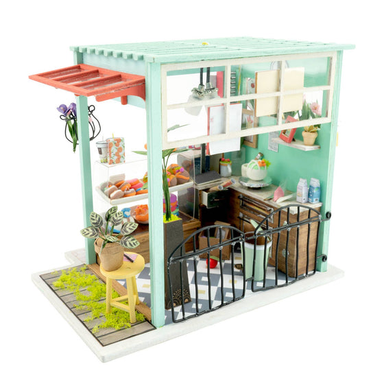 Ice Cream Station DIY Miniature Dollhouse Kit: DIY Mini Village Kit - Baby Feathers Gift Shop