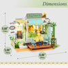 Flowery Sweets & Teas, Tea House DIY Miniature Dollhouse Kit: DIY Mini Village Kit - Baby Feathers Gift Shop
