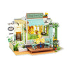 Flowery Sweets & Teas, Tea House DIY Miniature Dollhouse Kit: DIY Mini Village Kit - Baby Feathers Gift Shop