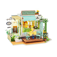  Flowery Sweets & Teas, Tea House DIY Miniature Dollhouse Kit: DIY Mini Village Kit - Baby Feathers Gift Shop