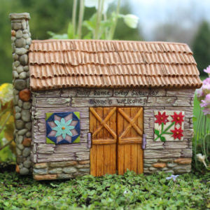 Fairy Barn (Hinged Doors) Barnyard Fairy Garden Cottage - Baby Feathers Gift Shop