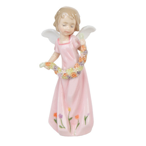 Spring Fine Porcelain Floral Angel - Baby Feathers Gift Shop