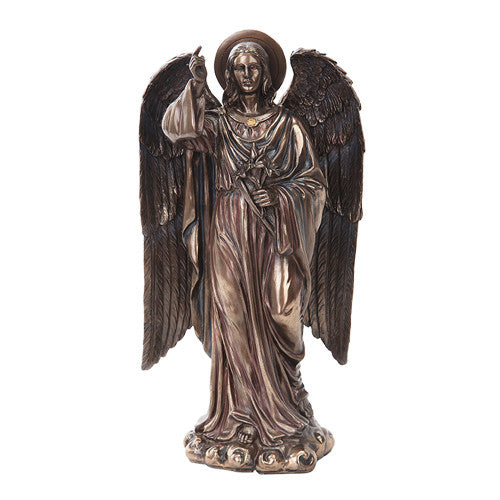 Archangel Saint Gabriel Statue Divinity Angel Figurine - Baby Feathers Gift Shop