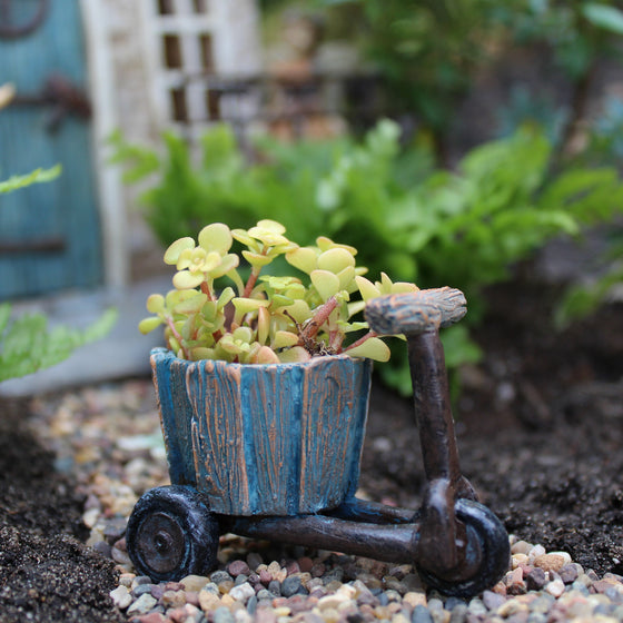 Bicycle Planter Fairy Garden Miniature Accessories - Baby Feathers Gift Shop