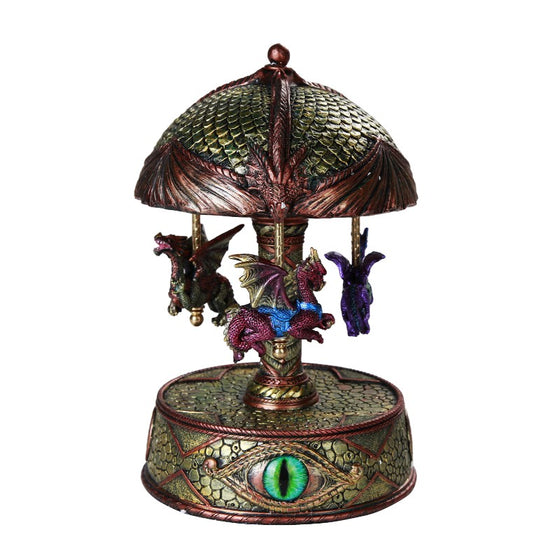 Mystical Dragons Vintage Musical Rotating Carousel Collectible - Baby Feathers Gift Shop