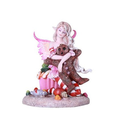 Amy Brown Twas the Night, Christmas Fairy & Companion Gingerbread Man - Baby Feathers Gift Shop