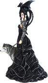 Bella Maestra, Wolf, Winged Dragon Witch Fairy Resin Figurine Statue: Artist Nene Thomas - Baby Feathers Gift Shop