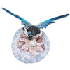 Winter Frozen Tribal Fairy With Snow Wolf Cub Fantasy Figurine - Baby Feathers Gift Shop