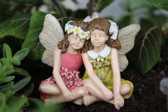 Jillie & JanetteMini Fairy: Fairy Garden Miniature - Baby Feathers Gift Shop