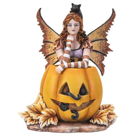 Mischief Fall Themed Pumpkin Fairy Amy Brown - Baby Feathers Gift Shop