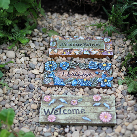 Fairy Door Mats: Garden Miniature Accessories - Baby Feathers Gift Shop