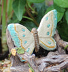 Butterfly Double Rocker: Fairy Garden Miniature Furniture - Baby Feathers Gift Shop