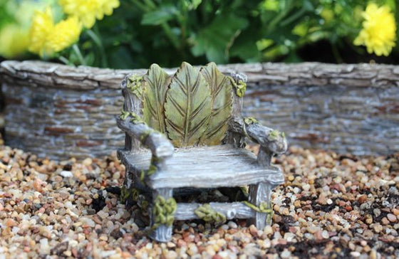 Ivy Chair Fairy Garden Miniature Furniture - Baby Feathers Gift Shop