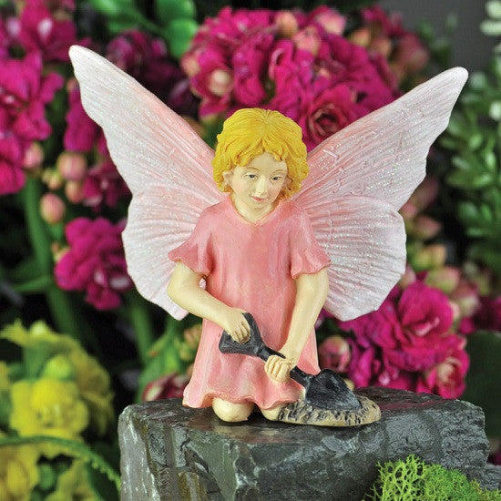 Peony Gardening Mini Fairy: Fairy Garden Miniature - Baby Feathers Gift Shop