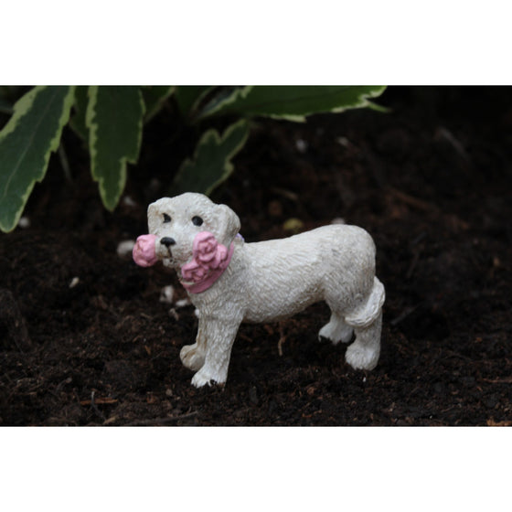 Cricket The Puppy: Fairy Garden Animal Miniature - Baby Feathers Gift Shop