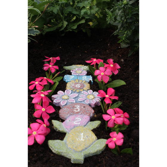Fairy Garden Hopscotch Pathway: Fairy Miniature Backyard Garden Landscaping - Baby Feathers Gift Shop