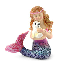  Mermaid & Baby Seal Fairy Backyard Beach Miniature Garden - Baby Feathers Gift Shop