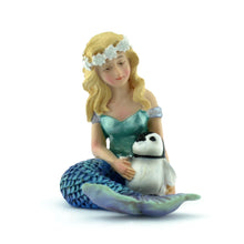  Mermaid with Penguin Fairy Backyard Beach Miniature Garden - Baby Feathers Gift Shop