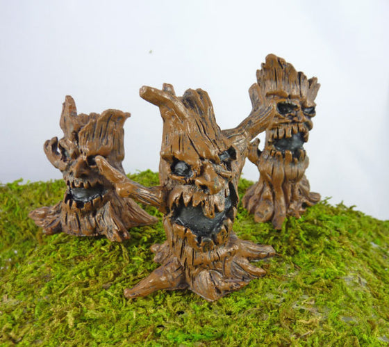 Evil Tree Mini Fairy Fall Halloween Decorations: Fairy Garden Holiday Theme Miniature Accessories - Baby Feathers Gift Shop