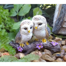  Cozy Owls Woodland Miniatures: Fairy Garden Miniature Animal - Baby Feathers Gift Shop