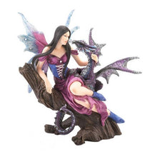  Sitting Fairy with Dragon Companion Figurine - Baby Feathers Gift Shop