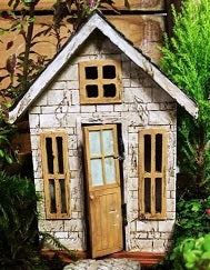 Enchanted Getaway  Fairy Cottage: Fairy Garden Miniature House - Baby Feathers Gift Shop