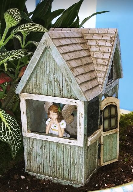 Fairy Shack House Miniature: Fairy Garden Cottage Country Farm Theme - Baby Feathers Gift Shop