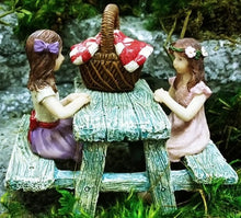  Picnic Time Mini Fairy 4 pc. Set: Fairy Garden Miniature Set - Baby Feathers Gift Shop