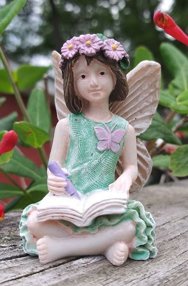 Kenzie Sitting Mini Fairy: Fairy Garden Miniature - Baby Feathers Gift Shop