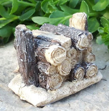  Fall Firewood Stack Fairy Garden Miniature Accessories - Baby Feathers Gift Shop