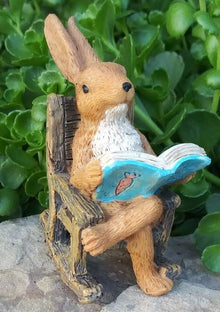  Pete Learns to Garden Bunny Fairy Garden Miniature Farm Animal: Dollhouse Garden - Baby Feathers Gift Shop