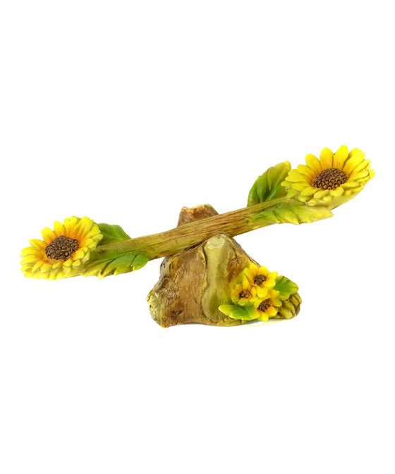 Sunflower Miniature Seesaw Mini Fairy Garden Dollhouse - Baby Feathers Gift Shop