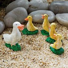  Duck and Ducklings Animal Miniature Barnyard Set: Fairy Garden Miniatures - Baby Feathers Gift Shop