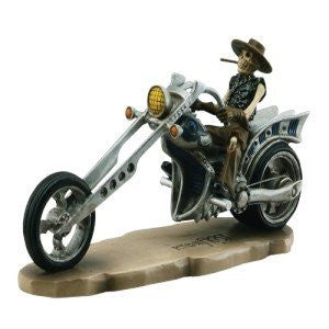 Deathrider Wraith Gothic Skeleton Figurine Biker: Derek Frost - Baby Feathers Gift Shop