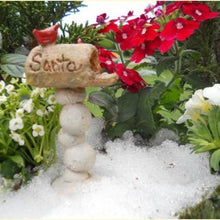  Santa Miniature Fairy Mail Box: Fairy Garden Holiday Theme - Baby Feathers Gift Shop