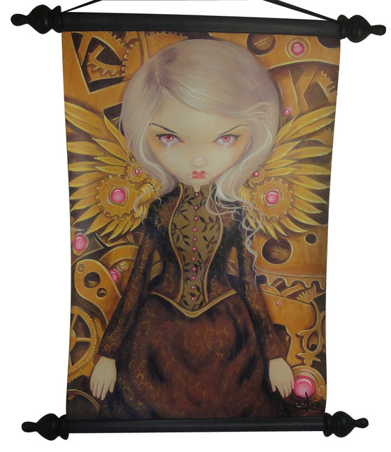 Jasmine Becket Griffith Strangeling Print Mechanical Angel ll Wall Scroll - Baby Feathers Gift Shop