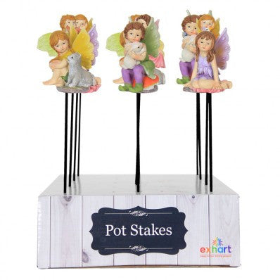 Fairy Pot Stakes Assortment: Garden Stakes - Baby Feathers Gift Shop