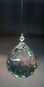  40mm Hanging Crystal Ball - Baby Feathers Gift Shop