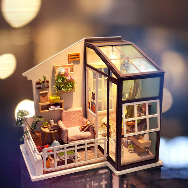 Balcony DIY Miniature Dollhouse Kit: DIY Mini Room Kit