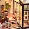 Balcony DIY Miniature Dollhouse Kit: DIY Mini Room Kit - Baby Feathers Gift Shop
