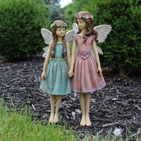Clara & Sara Mini Fairy Garden: Large Scale Garden - Baby Feathers Gift Shop