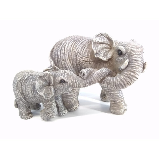Emmie & Ellie Elephants Wild Ones Collection: Fairy Garden Animal Miniature - Baby Feathers Gift Shop