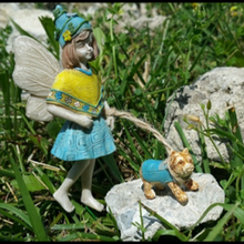  Chelsea & Puppy Max Mini Fairy: Fairy Garden Miniature Aminals - Baby Feathers Gift Shop