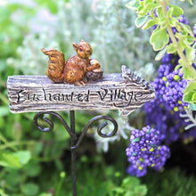  Into The Village Sign Fairy Garden Miniature Accessories - Baby Feathers Gift Shop