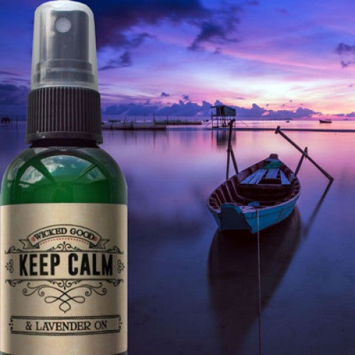 Keep Calm & Lavender On Lavender Spray Wicked Good Spray: Essential Oil Spray - Baby Feathers Gift Shop